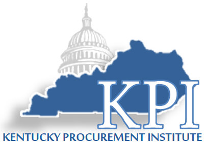 Kentucky Procurement Institute logo featuring the capitol building and shape of the state of Kentucky